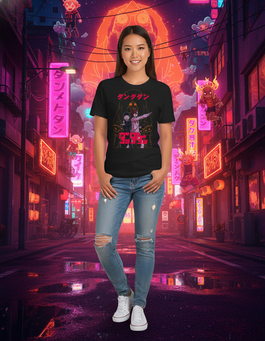 Polera Momo y Okarun, Dan da dan