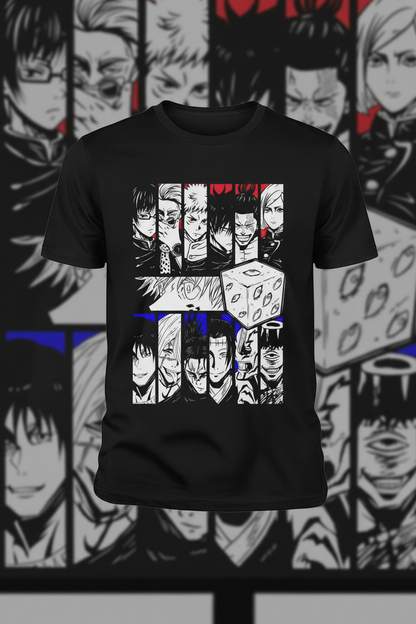Mockup Polera Jujutsu Kaisen 5 - Fondo Oscuro