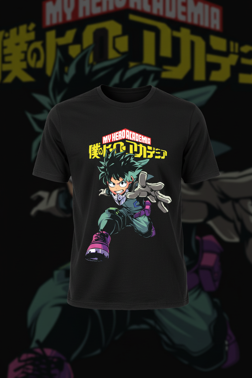 Mockup Polera My Hero Academia 2