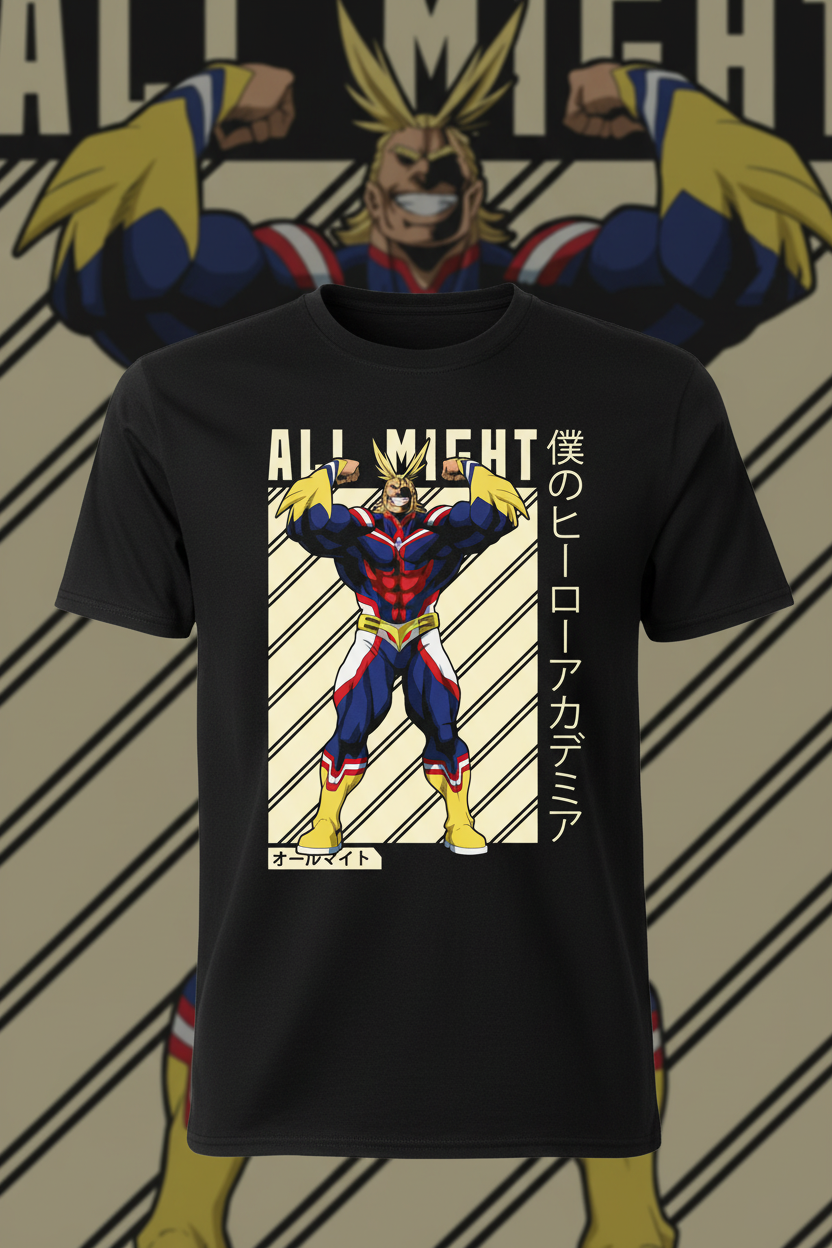Mockup Polera My Hero Academia 3 - Regenerado