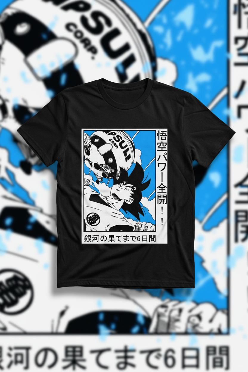 Mockup polera negra Dragon Ball Z 19